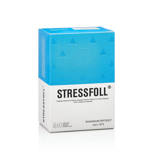 STRESSFOLL® Brain and Central Nervous System Synthetic Peptide Bioregulators - 60 Capsules
