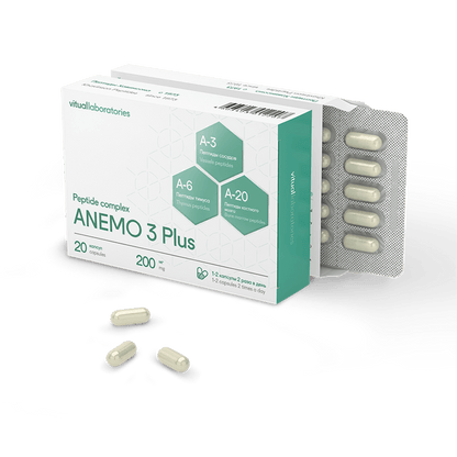 Anemo 3 Plus - Endurance & Immune System Peptide Complex - 60 Caps