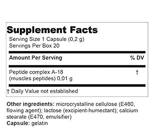 Gotratix® - A-18 Muscle Peptide Bioregulator - 20 Capsules