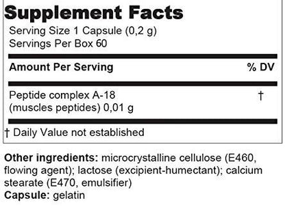Gotratix - A-18 Muscle Peptide Bioregulator - 60 Capsules