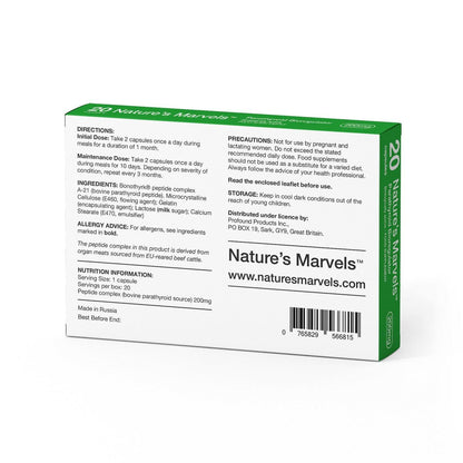 Nature’s Marvels – Parathyroid Bioregulator with Bonothyrk - 20 Caps
