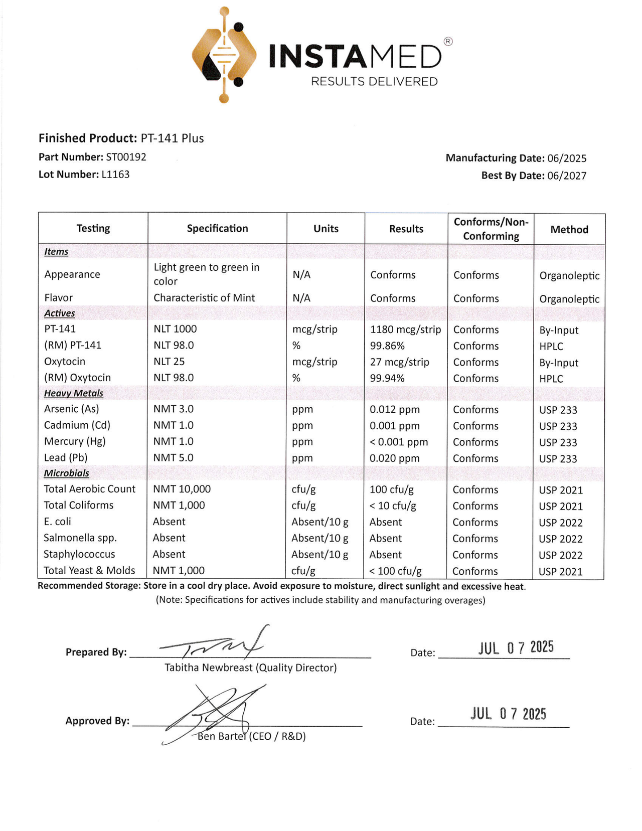 Intimacy - PT-141+ - Oral Peptide Strips