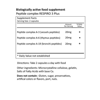 Respiro 3 Plus - Respiratory System Peptide Complex