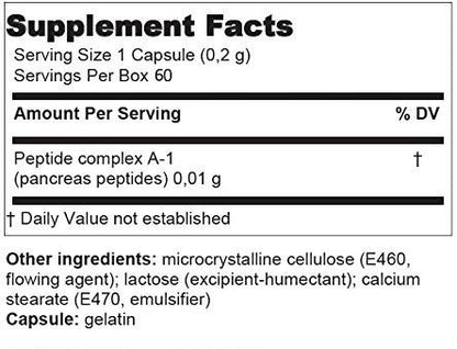 Suprefort - Pancreas Peptide Bioregulator (A-1) 60 Capsules
