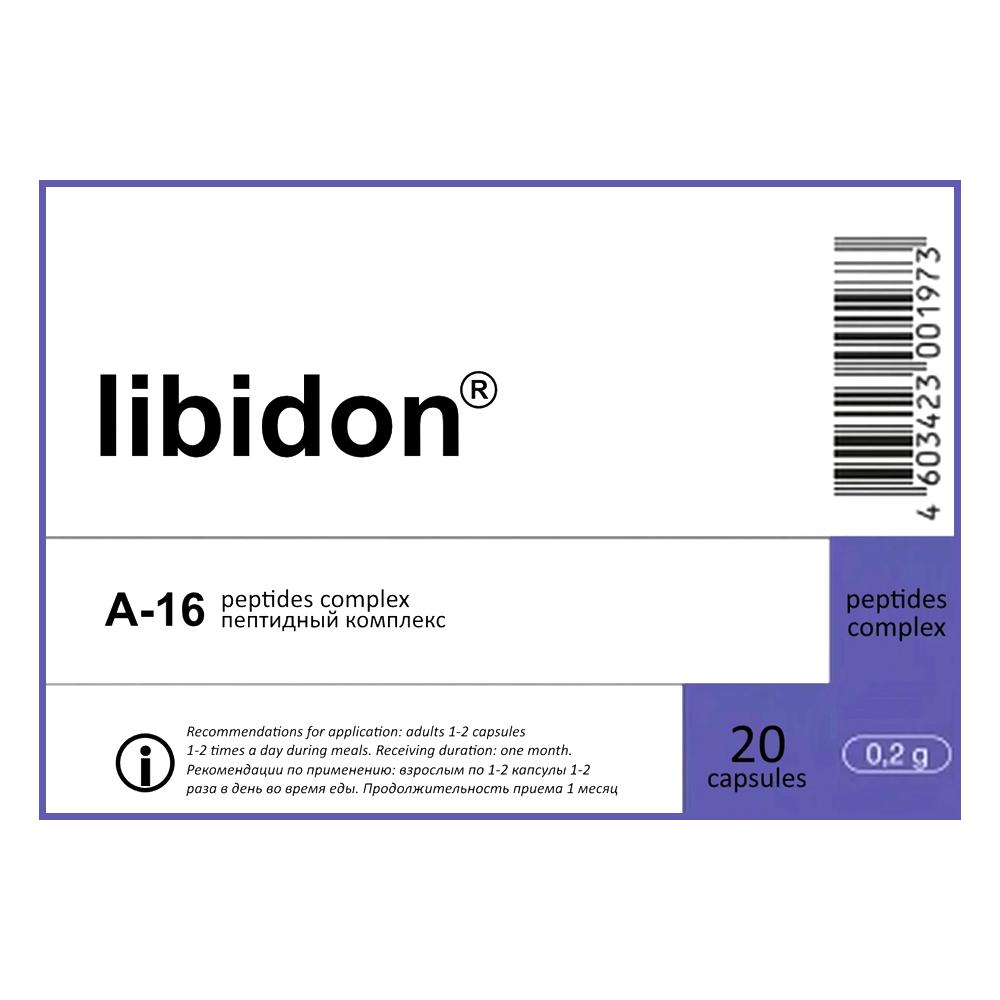 Libidon® - A-16 Prostate Peptide Bioregulator - 60 Capsules